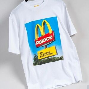3 Pcs Bundle. PalacexMcDonald's White Graphic T-Shirt